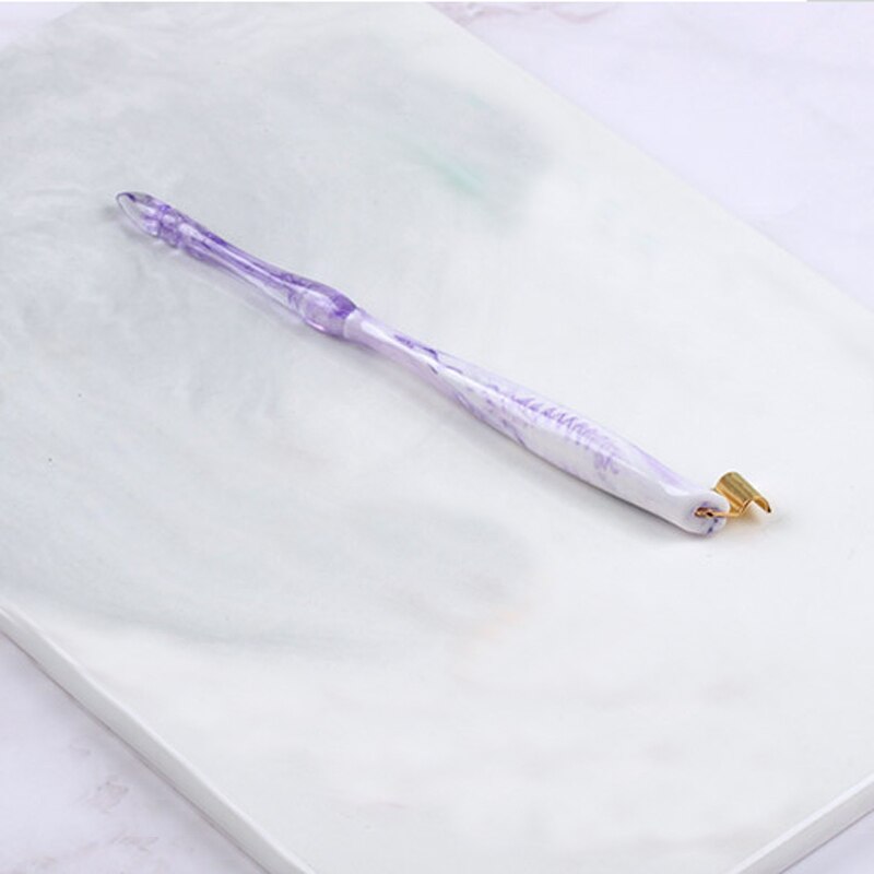 Resin Dip Pen Holder English Calligraphy Nib Dip Pen Holder Cut Side Head Copperplate Dip Pen