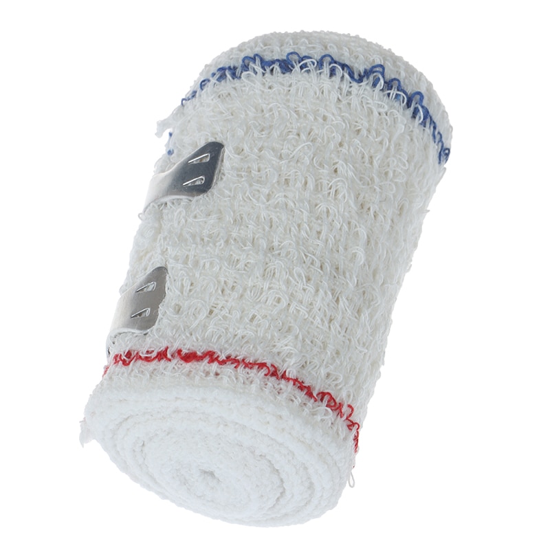 2 Roll 7.5Cm * 4.5M Ademende Elastische Crêpe Bandage Wondverband Outdoor Sport Verstuiking