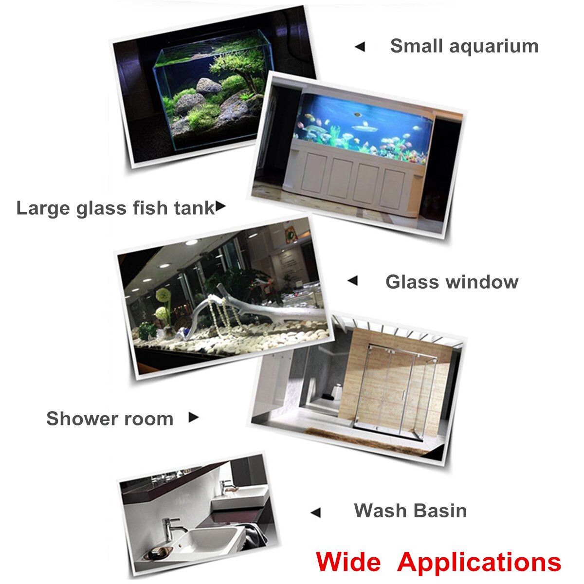 Mastic Silicone Semi-solide mastic Silicone Aquarium acide réservoir de poisson 121 verre adhésif Silicone mastic 300 ML