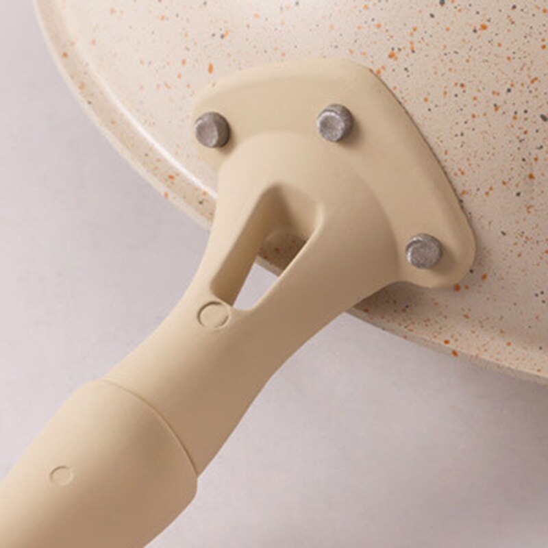 Verdikte Bodem Steen Koekenpan Multifunctionele Non-stick Pannen Diepe Nougat Pot Grote Mond Wok Pan 24Cm