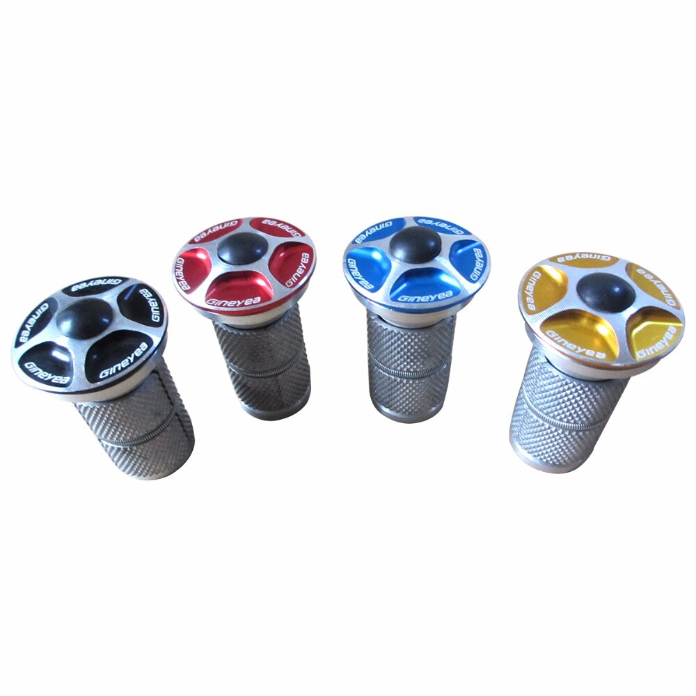28.6mm 1 1/8" Aluminium Cycling Bike Headset Cap Key Expander Bicycle Headsets Expander Nut Bicycle Accessories 4 Colors