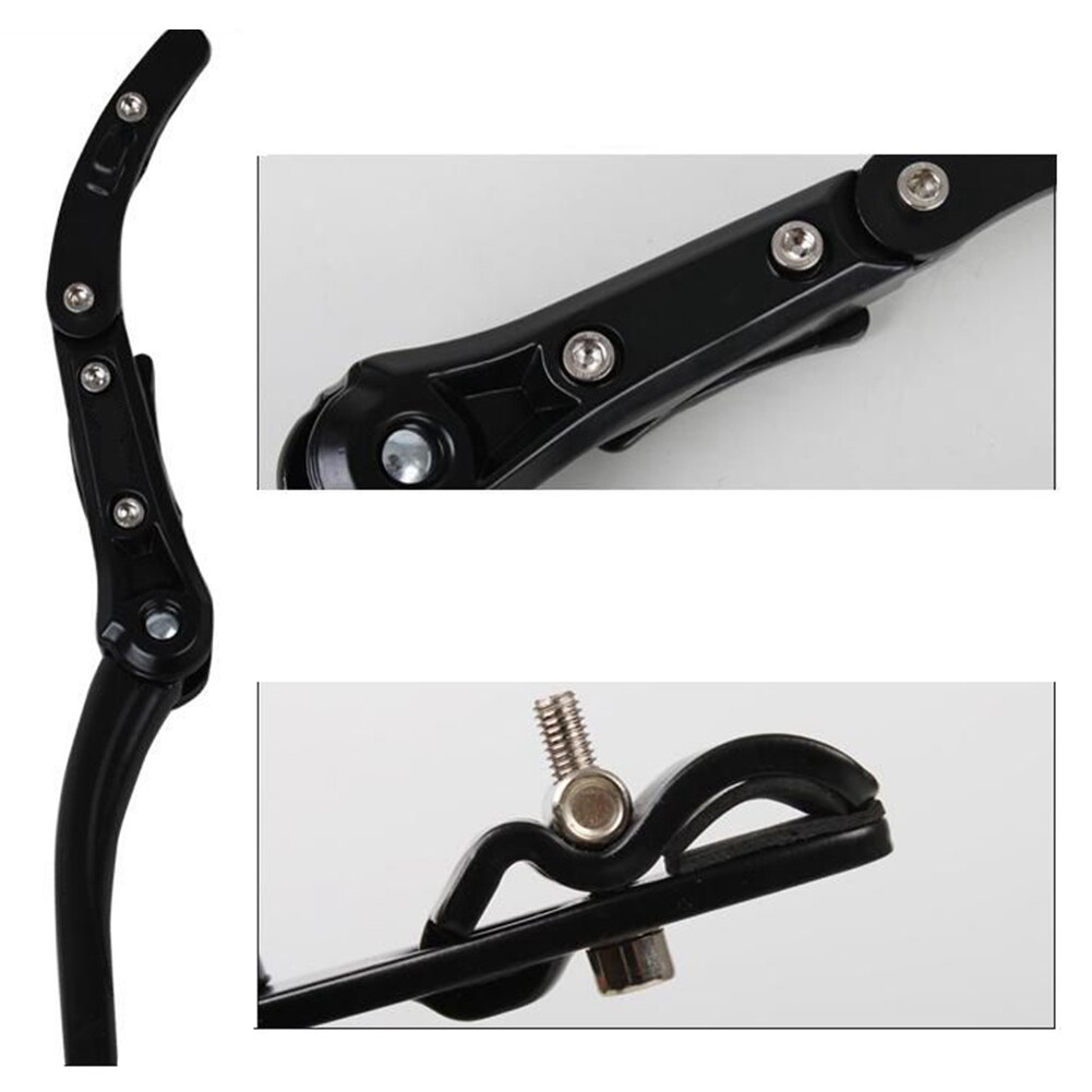 Aluminum Alloy Holder Easy Install Single Leg Center Mount Parts Parking Rack Mountain Bicycle Bike Kickstand Foot Stand Cycling