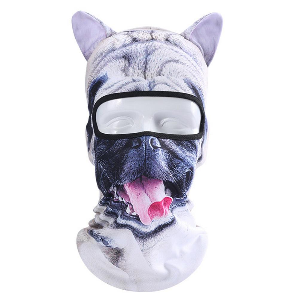 3D Animal Cat Dog Outdoor Bicycle Cycling Sport Ski Full Face Mask Hat: F