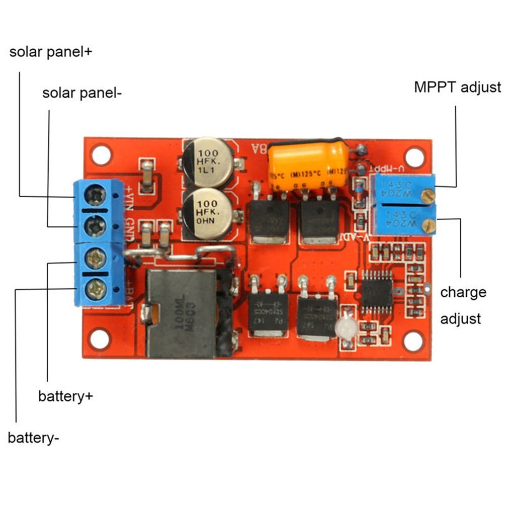 5A MPPT Solar Panel Regulator Controller Solar Charging Control Panel Battery Charging 9V 12V 24V Auto Switch