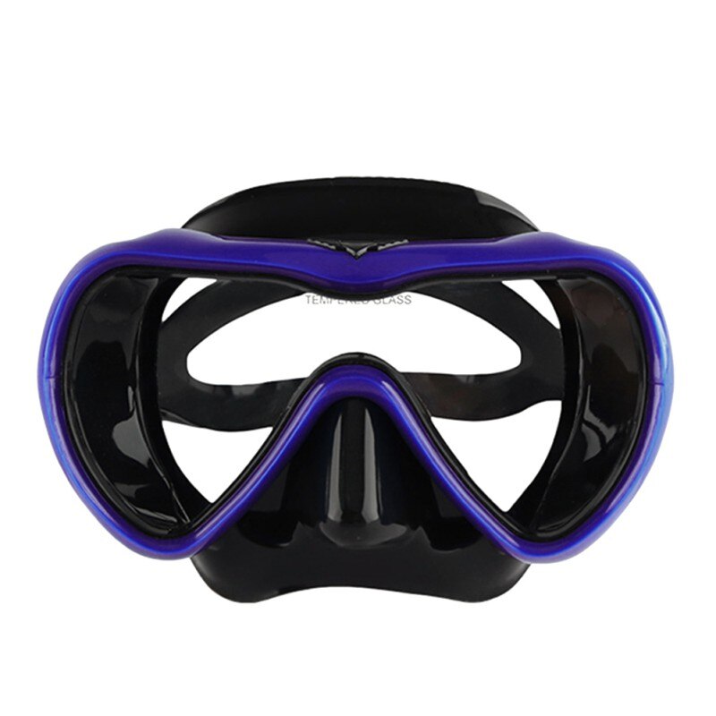 Scuba Diving Glasses Equipment Scuba Full Face Mask Anti-Fog Waterproof Swim Tempered Freediving Goggles: deep blue