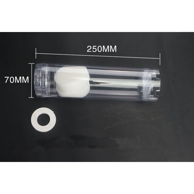 Waterzuiveraar Accessorie 10 Inch Verpakking Shell Diy Filter Materiaal Vullen Transparante Filter Element Lege Shell Platte Druk