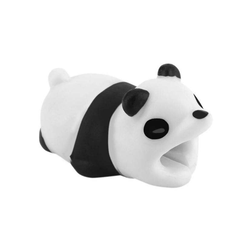 Data Cable Protection Sleeve Cable Winder Cute Animal Bite Cable Protector For iPhone Panda Bites Doll Model Holder Cable Winder: I