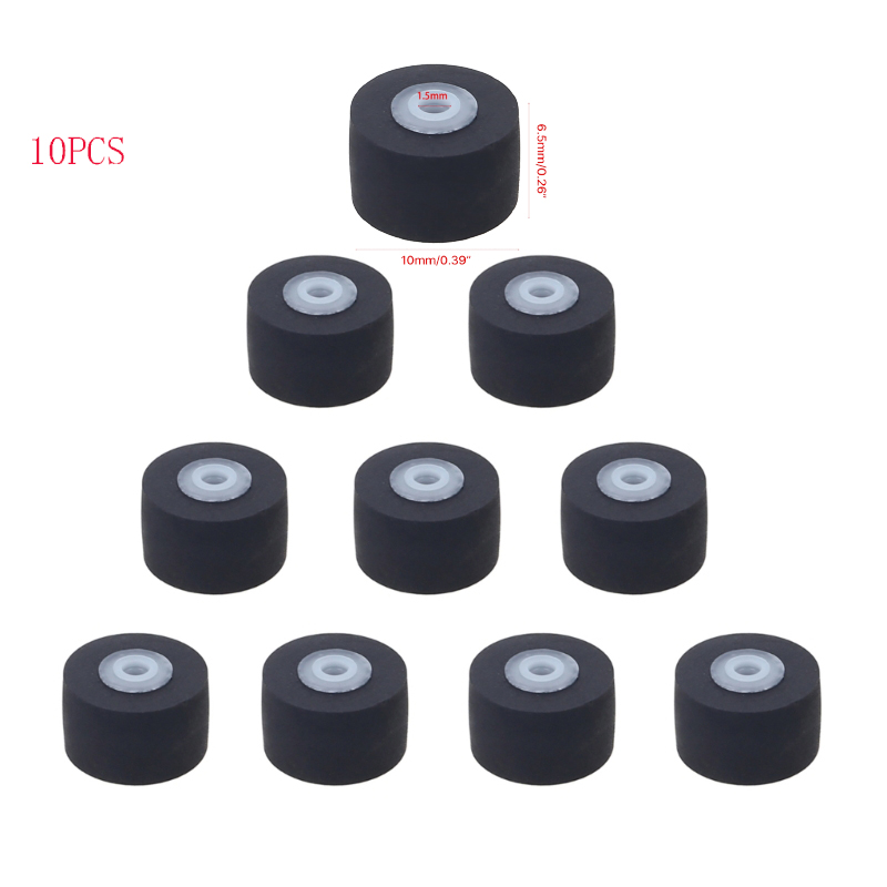 Cartucho de cinta de prensa para coche, Cassette estéreo con movimiento de goma, rueda de cubierta, grabadora de Radio y Audio, 13mm x 8x2, 5 piezas: Rosa