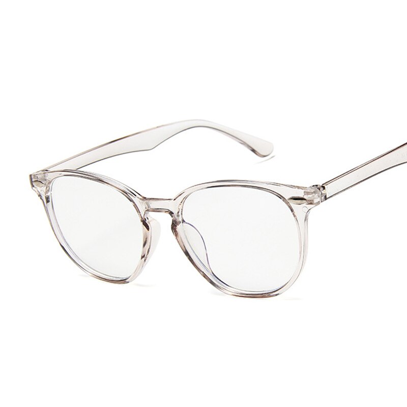 Gafas transparentes con monturas de óptica falsa para mujer, lentes transparentes para miopía, gafas para ordenador
