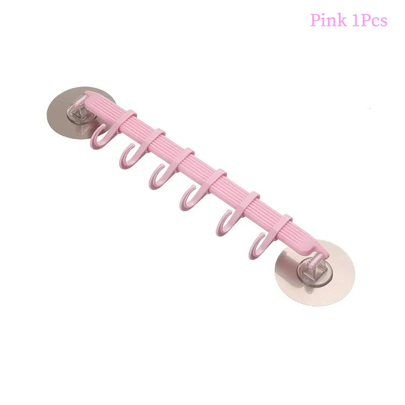 Towel rack, non perforated hanging rack, kitchen supplies, bathroom, bathroom, hook storage rack, wall mounted hook storage rack: PURPLE