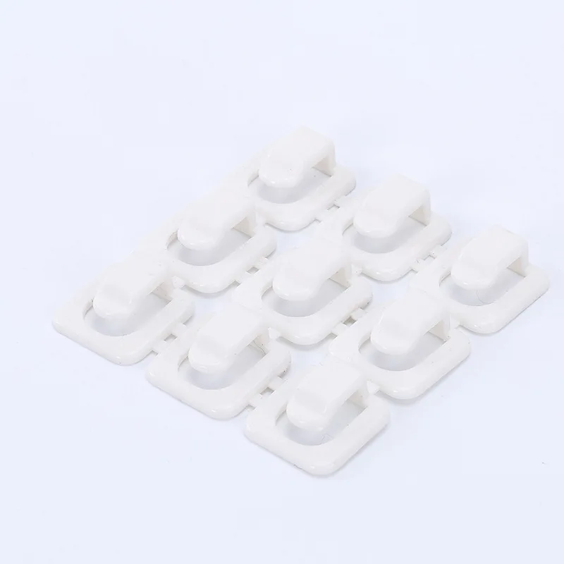 18pcs/set Cable Clips Self-adhesive Earphone USB Charger Cable Winder Wire Cord Data Line Fixer Organizer Office Accessories: WHITE