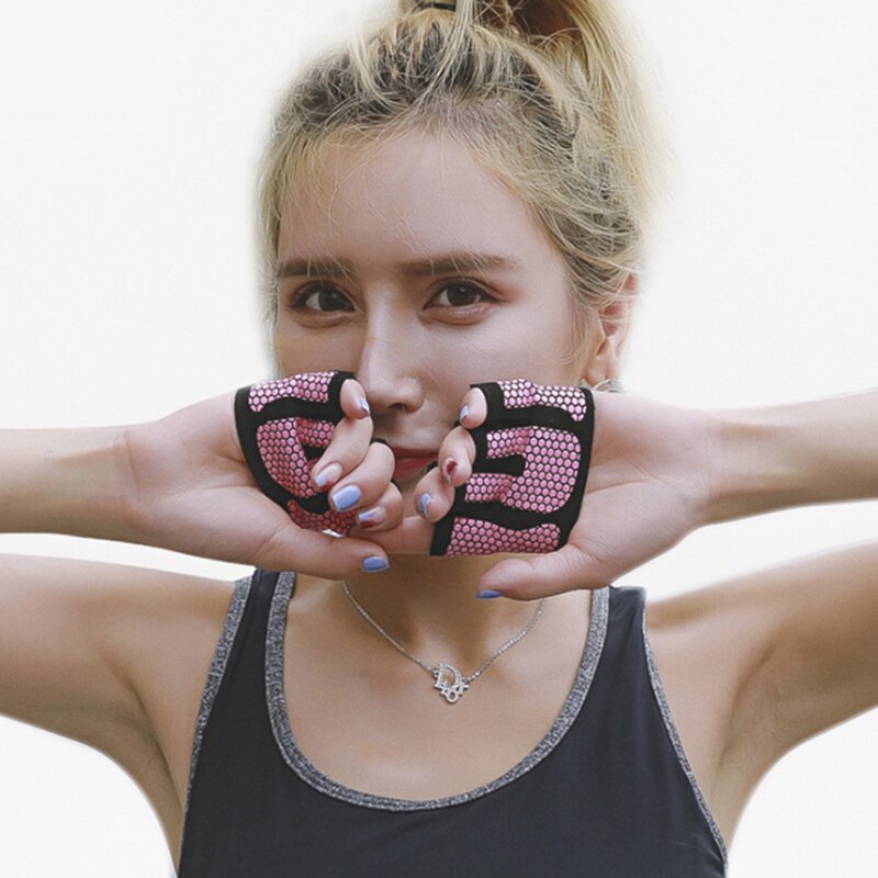 Fitness Gloves Non-Slip Yoga Exercise Half Finger Women gym weightlifting gloves bodybuilding training breathable
