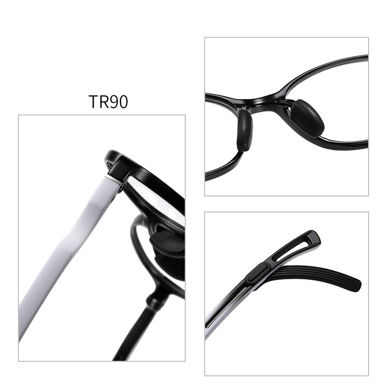 Children Photochromic Lens Glasses Kids Girls Boys Blue Light Blocking Eyewear Tr-90 Oval No Degree Flat Transparent Eye Glases