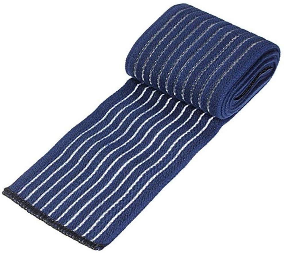 40~150cm Elastic Bandage Compression Knee Support Sports Strap Knee Protector Wristband Ankle Leg Elbow Calf Support Safety Band: Blue / 40cm Wrist Bands