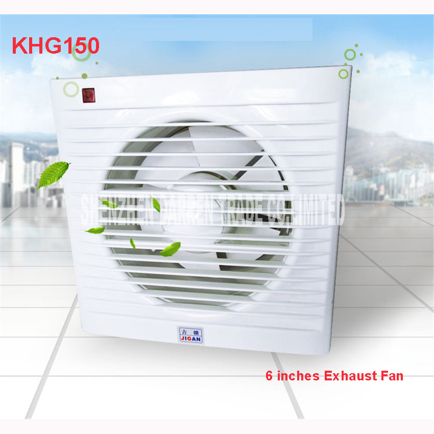 6 Inch Wall Window Fan Bathroom Toilet Kitchen Exhaust Fans Mini Exhaust Fan Installation Windows Panel size 200*200MM KHG-150