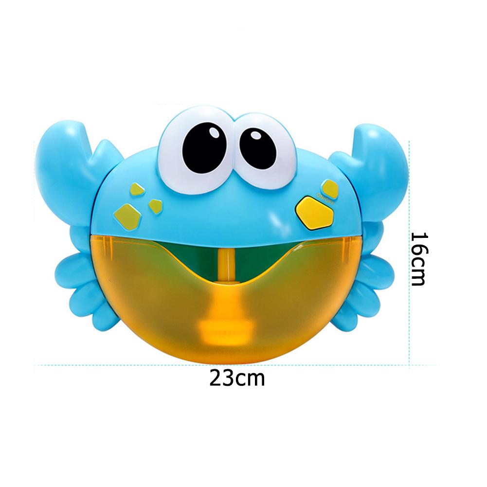 Cartoon Crab Bubble Machine Music Bubble Maker Blower Automatic Baby Bath Shower Toy Bathtub Soap Machine for Children