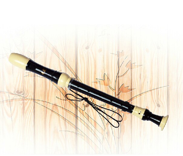 8 huller tysk alt sort plast blokfløjte f nøgle tysk stil 8 huller klarinet med læder taske fløjte