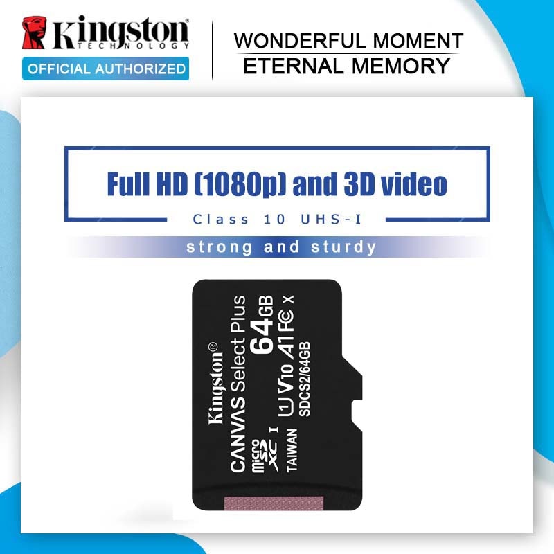 Oryginalny Kingston karta MicroSD karta pamięci Flash 64GB 128G 32GB 16G Class10 TF karty microSDHC microSDXC micro sd 8GB do telefonu
