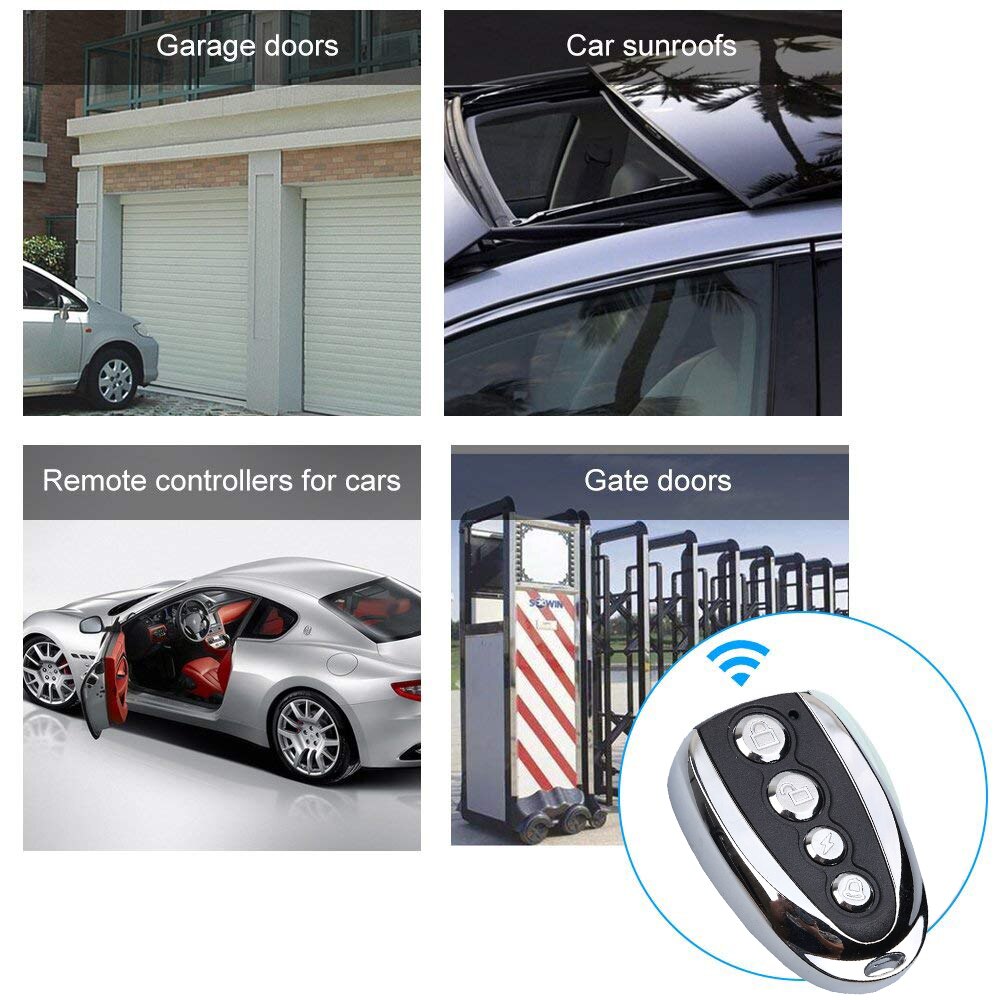 kebidu 433Mhz Copy Remote Duplicator Garage Door Remote Control Opener Electric Face to Face Car Gate Transmitter