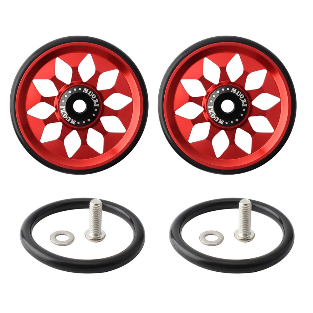 Juego de ruedas de aleación de aluminio para bicicleta, ruedas de bicicleta plegables, compatibles con Brompton, 1 unidad: Red