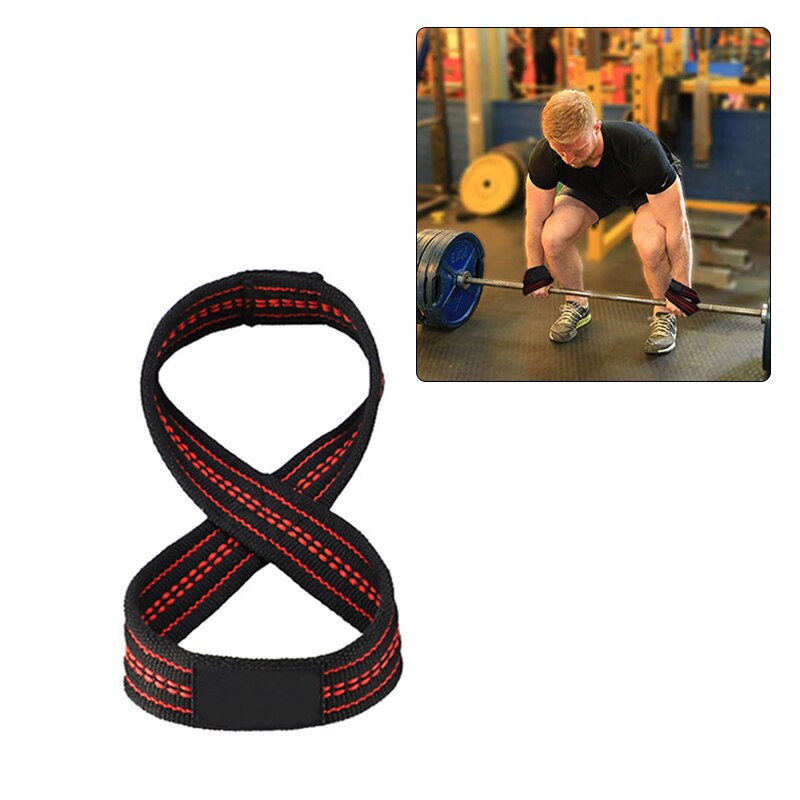 Fitness Equipments Bodybuilding Figure 8 Lift Wrist Strap Weight Lifting Straps Dead Lift Wrist Strap Pull-Ups Horizontal Tool