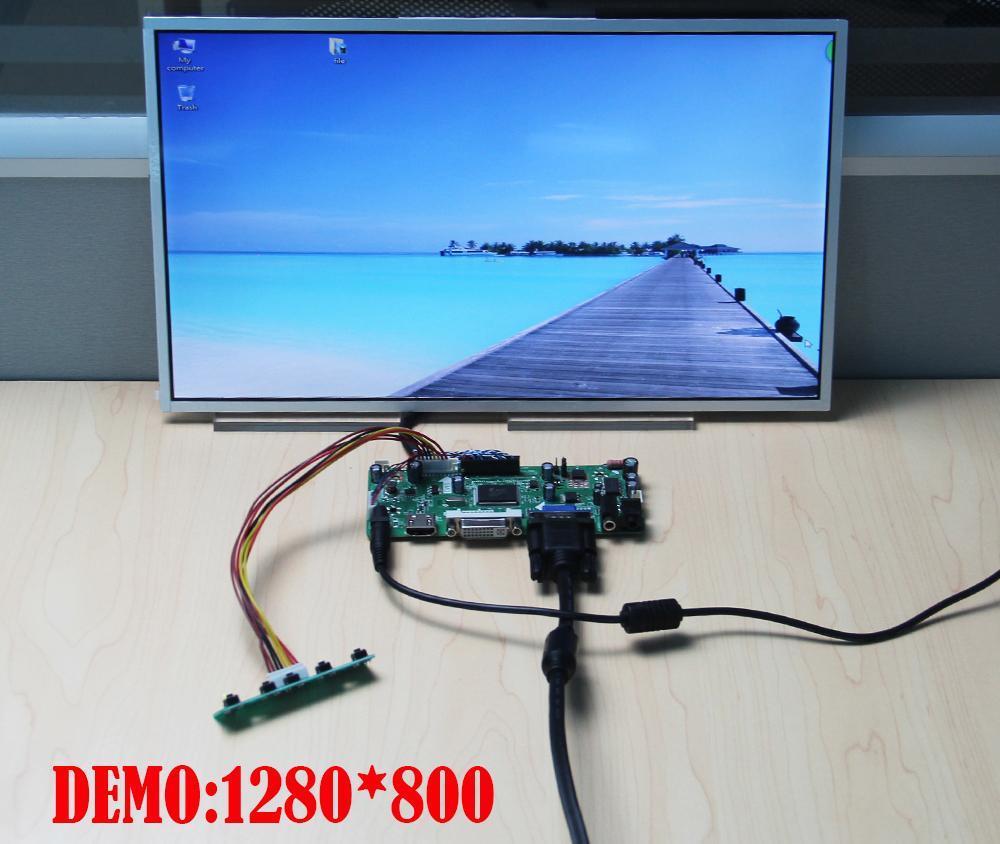 Kit for B156XW02/LTN156AT02 Controller board Panel Screen VGA DVI HDMI LCD 15.6" LVDS 40pin Monitor M.N68676 1366X768 LED DIY