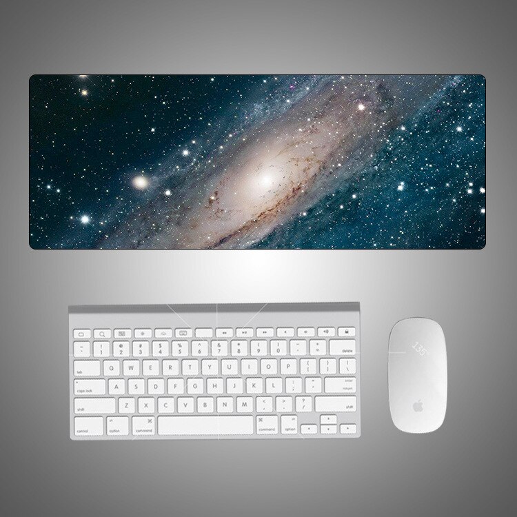 Starry Sky Large Writing Desk Mats Laptop Mouse Mat Mouse Pad Cute Mouse Pad Gaming Deskpad for Office Home Gamer 80x30: 5-800x300x2mm
