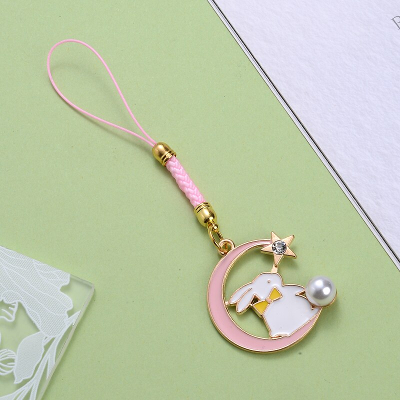 Metalen Mobiele Telefoon Hanger 1Pcs Bloem Dier Sneeuwvlok Ladie Telefoon Lanyard Anti-verloren Sleutelhanger Accessoires Decoratie: I