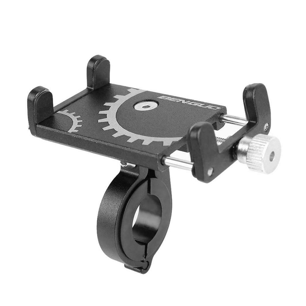 Brand G-81 Aluminum Bicycle Phone Holder for 3.5-6.2 Inch Smartphone Adjustable Support GPS Bike Phone Stand Mount Bracket: 087 Black