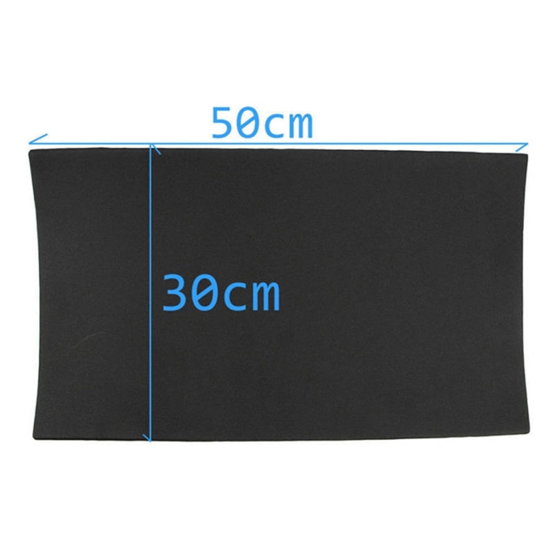 9x Auto Sound Proofing Deadener Sheet Mat Fire Wall Acoustic Dampening Foam 6mm Water resistant flame retardant Black 50*30cm