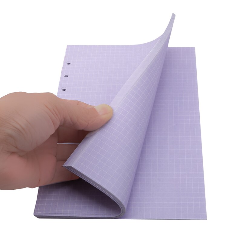 6 Holes Loose Leaf Notebook Spiral Planner Refill Inner Paper A5 Pages Blank Grid Line To Do List For Filofax
