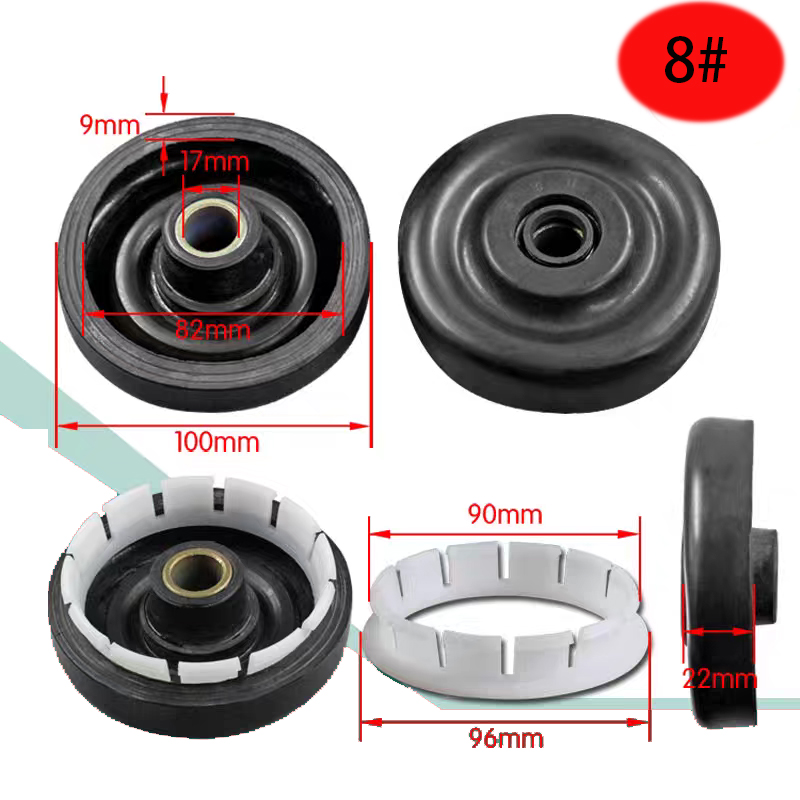 Dehydration waterproof ring Washing machine waterproof ring Semi-automatic washing machine water seal Water seal skeleton: Light Grey