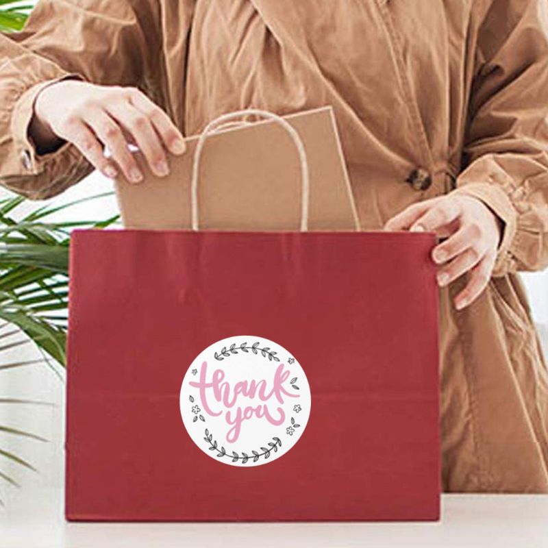 500 szt. Miłego dnia naklejki okrągła pieczęć etykieta dla małego sklepu ślub opakowanie na prezent koperta papiernicze naklejki