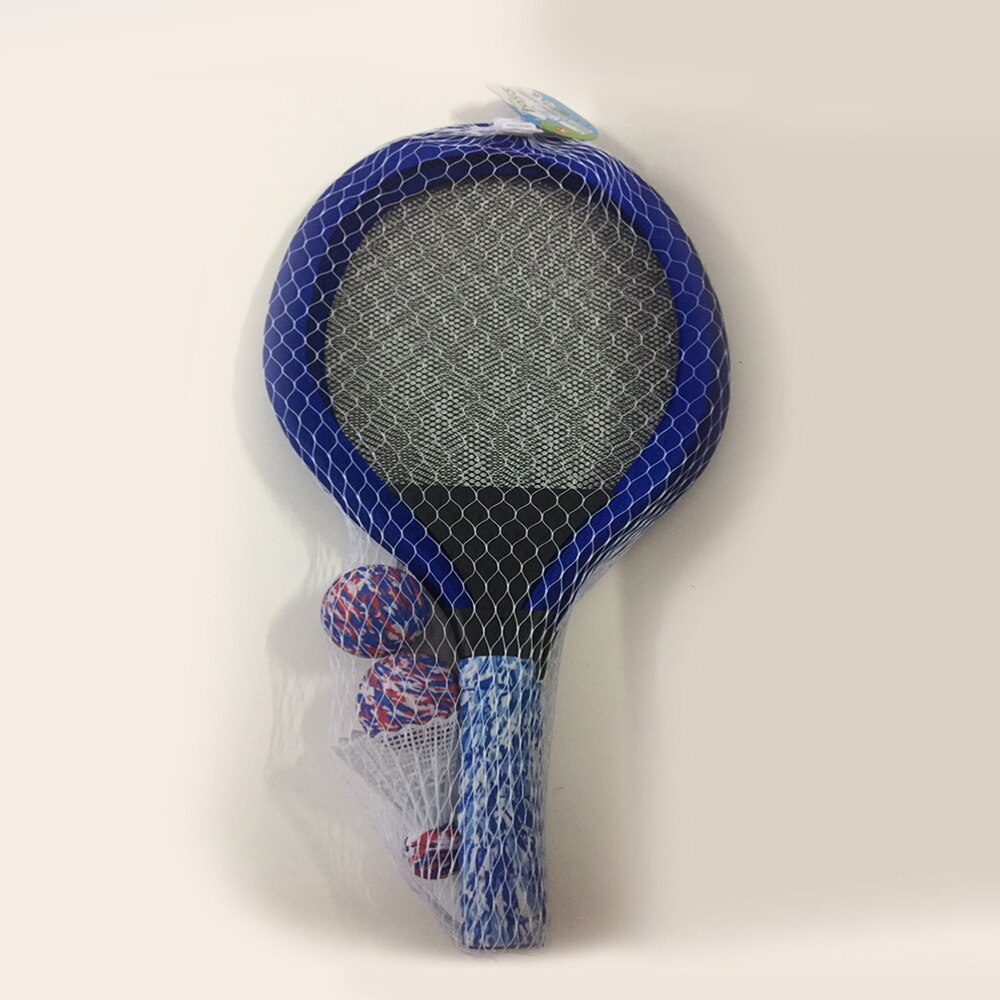 1 par de los niños raqueta de Badminton Tennis niños Palying bádminton ronda raquetas juego accesorios para jardín de infantes y escuela primaria al aire libre