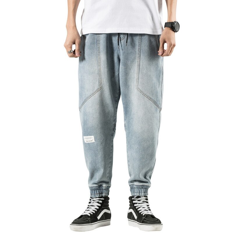 Firmranch Frühling/Sommer Männer Fett Bruder Plus Größe verlieren Harlan Kleine Gerade Leggings Jeans Beiläufige verlieren Hosen Denim Hosen: M