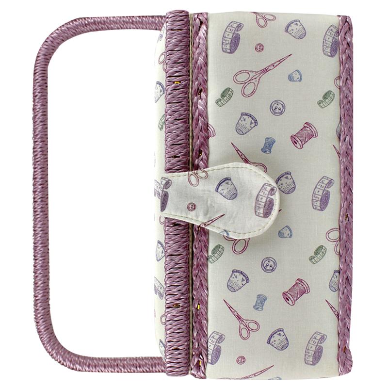 European Style Portable Sewing Box Sewing Needle Thread Storage Box Sewing Case Container for Home Bedroom