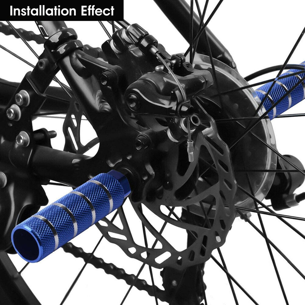 Reposapiés para eje de bicicleta MTB BMX, Pedal de aleación para eje trasero y delantero, antideslizante, 2 unidades