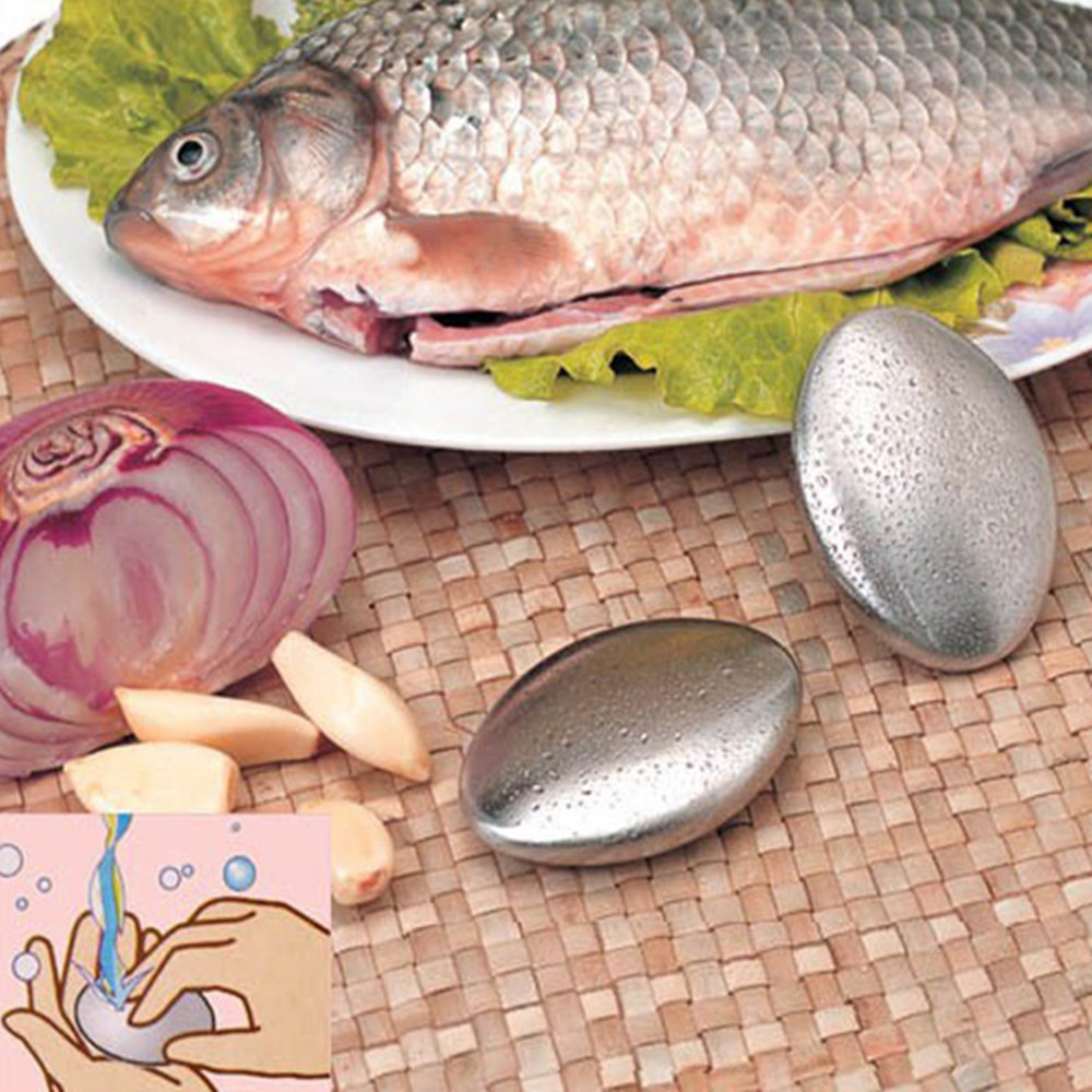 Duurzaam Rvs Zeep Ontsmetten Keuken Knoflook Vis Geur Verwijderen Badkamer Zeep Hand Wassen Bactericide Cleaning Tools