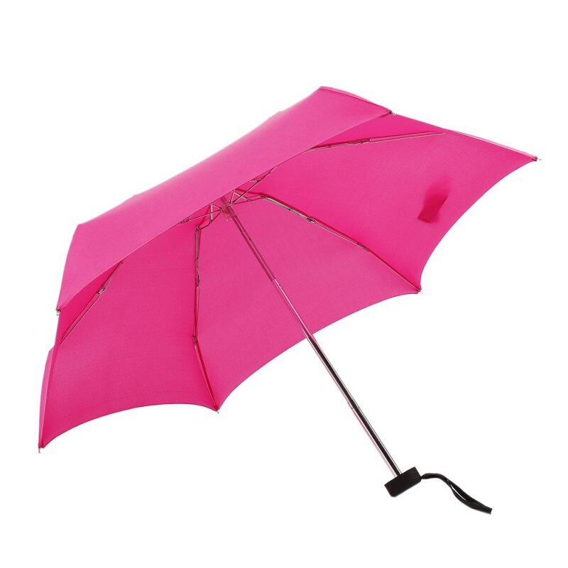 Mini parapluie à lumière de poche | Parapluie coupe-vent pliant, parapluies de voyage compacts, parapluie de pluie pour hommes: Rose red