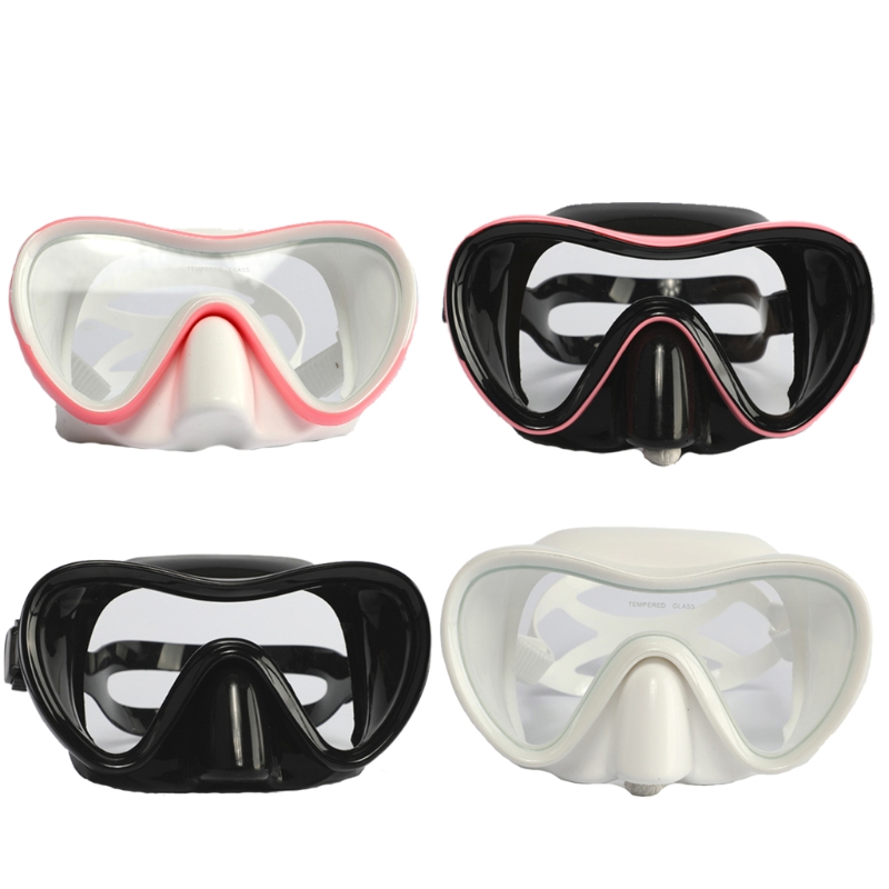 Snorkel Duikbril Zwemmen Masker Zwembril Met Neus Cover, anti-Fog Gehard Glas Scuba Masker Met Siliconen Band
