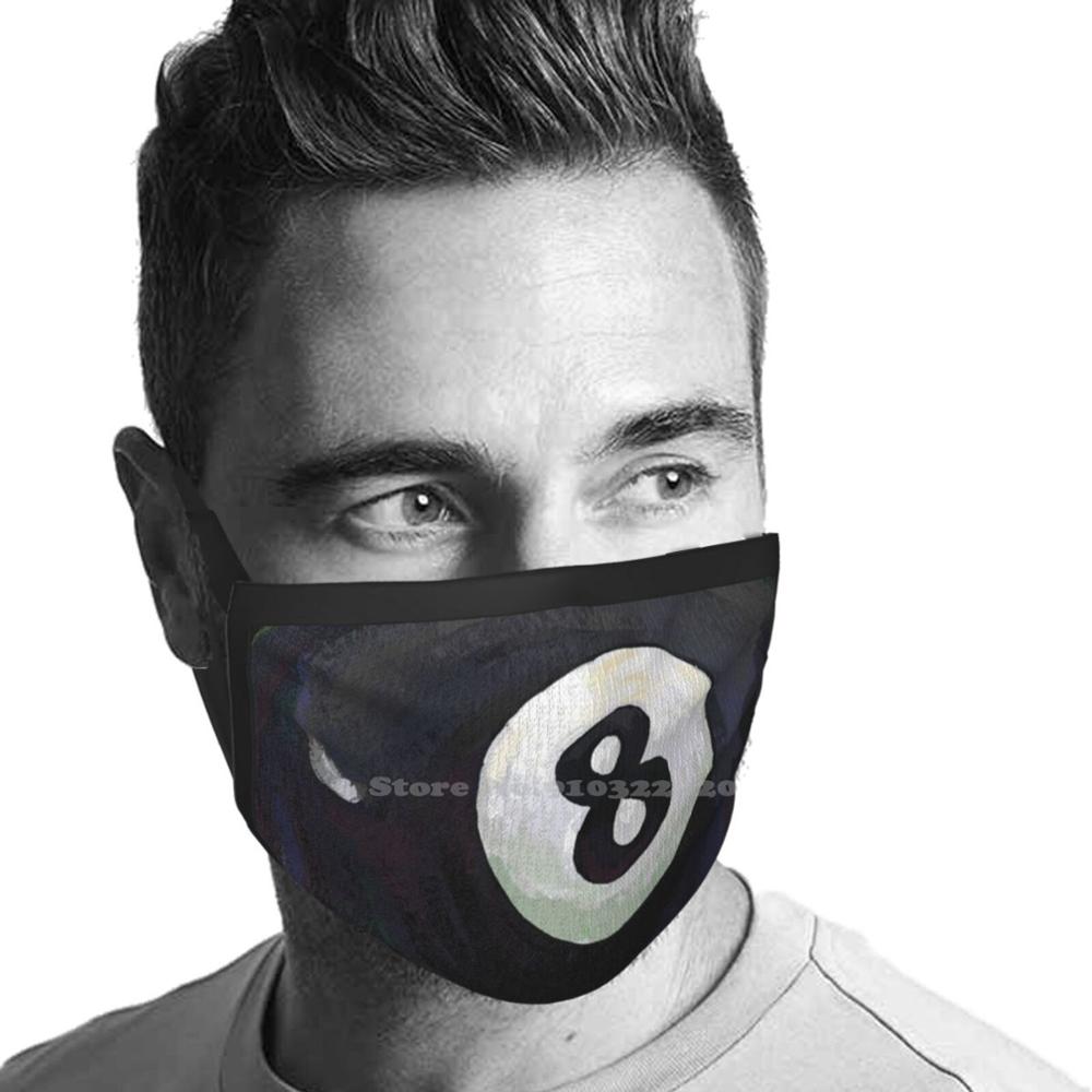 Billiards 8 Ball Men Women Child Girl Scarf Face Mask 8 Ball Eight Ball Pool Ball Pool Players Pool Lovers Indoor Sport Pool