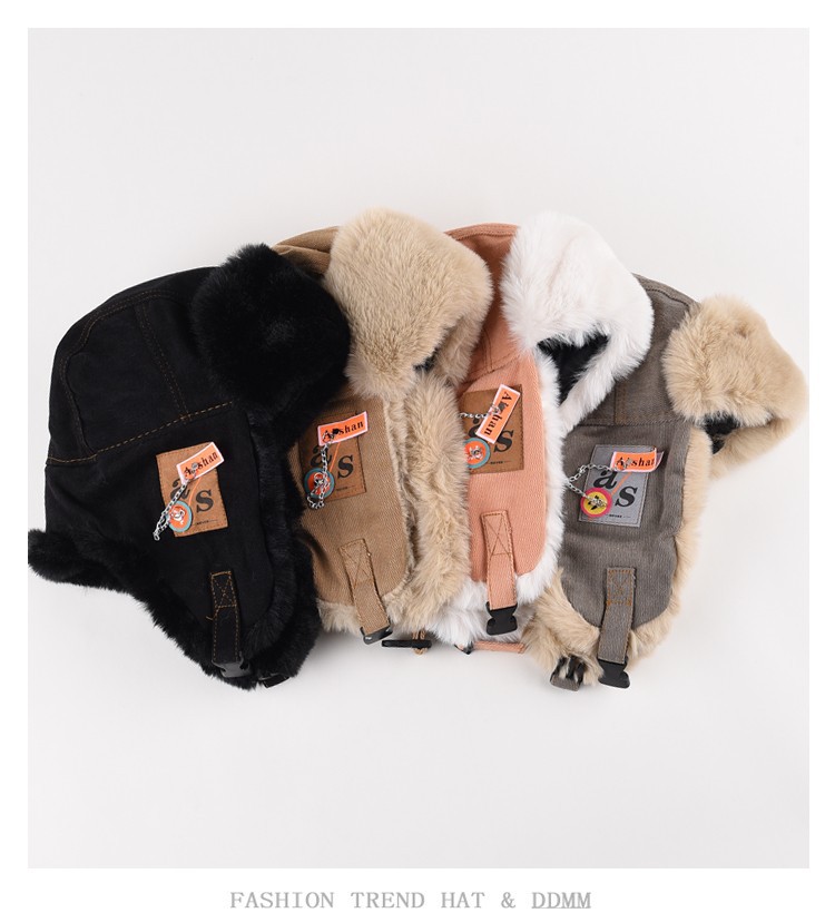 Bomberhoed Mannen Vrouwen Dikke Warme Russische Ushanka Bontmuts Mode Mannelijke Vrouwelijke Muts Zwart Grijs Oorklep Ski Russische Cap