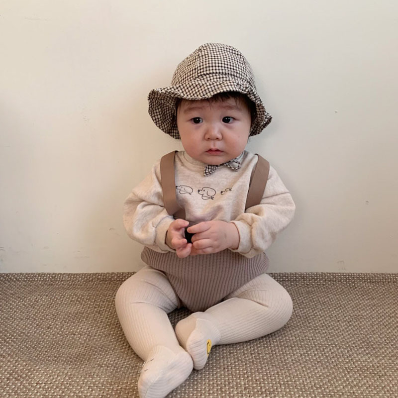 Niedliche Baby-Overall, Baby-Karosserie aus baumwolle, kleinkind-kurze Hose mit hohem bund, frühlings-Karikatur-babykleidung für jungen und mädchen