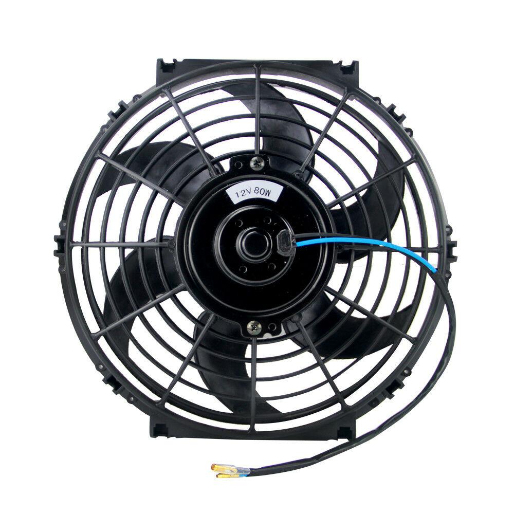 Universal 12V 10 inch Car Radiator Fan Slim Push Pull Electric Radiator Cooling Fan Kit Intercooler Engine Radiator Oil Cooler