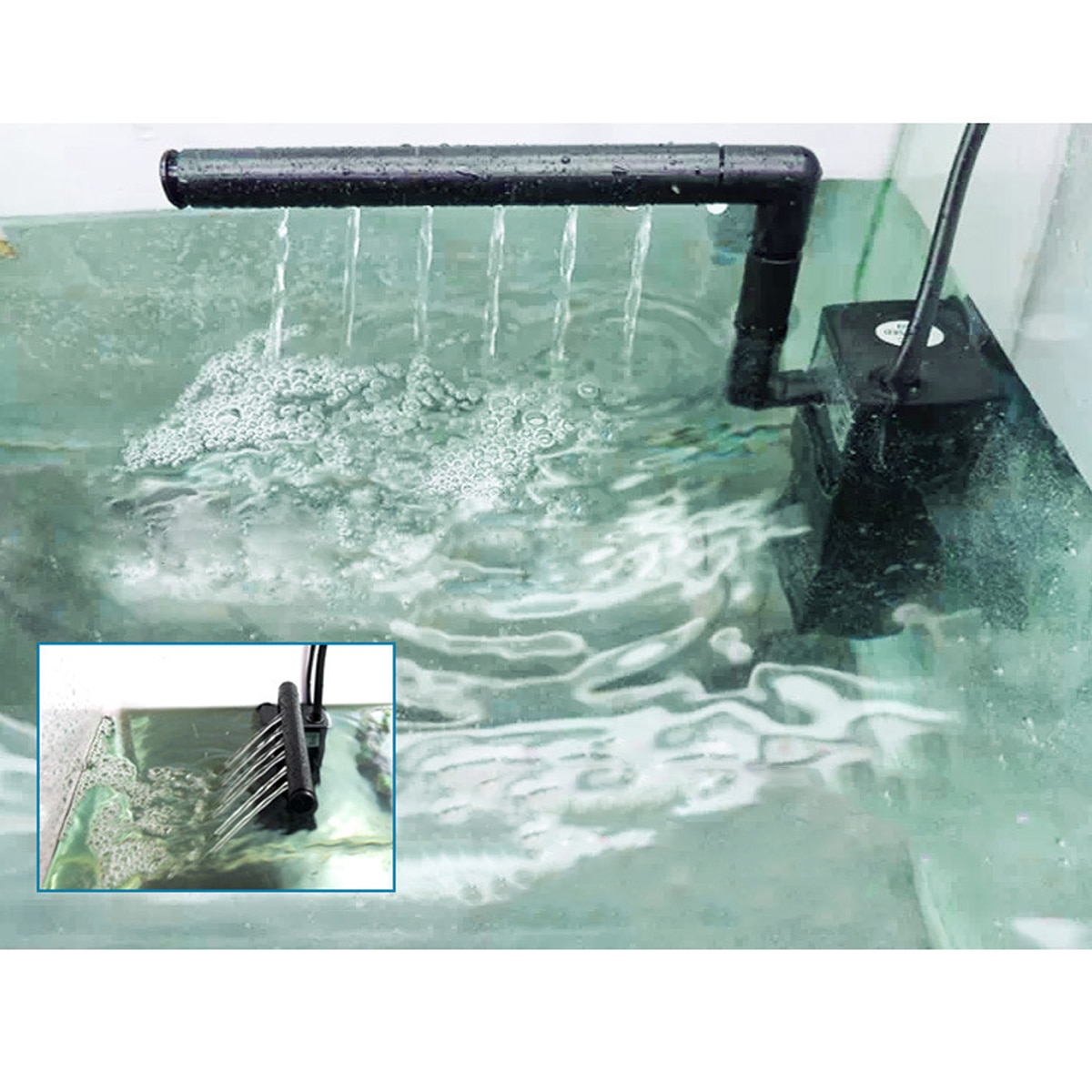 3/4/8 / 22W filter fish pond water pump pool fountain pompeii aquatic water pump pet supply ultra quiet submersible pump EU Plug