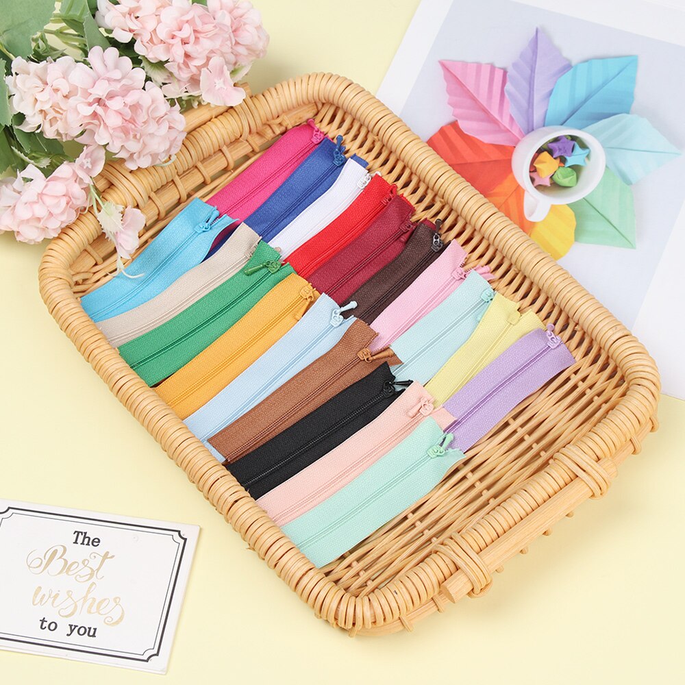 5Pcs/set Mini Doll Zippers Handmade Sewing Dolls Clothes Scrapbooking Garment Applique Zipper DIY Clothing Material Accessories