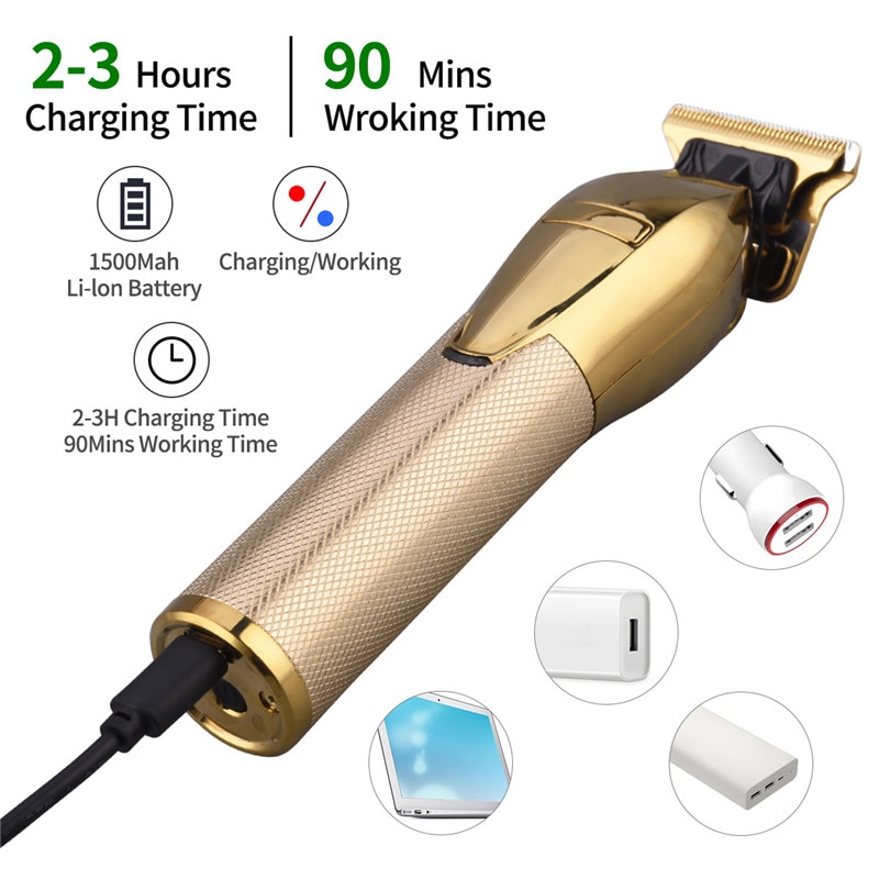 Tondeuse voor mannen elektrische tondeuse kappers tondeuse usb oplaadbare baardtrimmer
