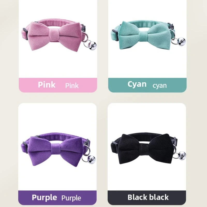 Collar para mascotas con lazo, Collar para gatos, hebilla de seguridad, campana para gatos, Collar antisufocación, Collar para cachorros