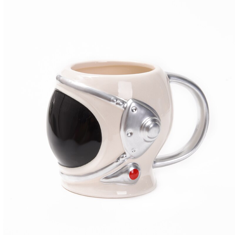 Astronaut Helmet 3D Porcelain Mugs With Handgrip Spaceman tumbler Ceramic Coffee Mugs Office Office Home Tea Cups