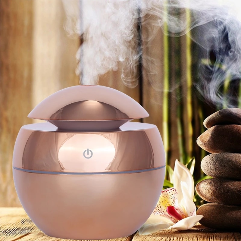 130ML Min Aromatherapy diffuser Humidifier USB Aroma Essential Oil Diffuser Ultrasonic Air Home Humidifier Mini Mist Maker Quiet